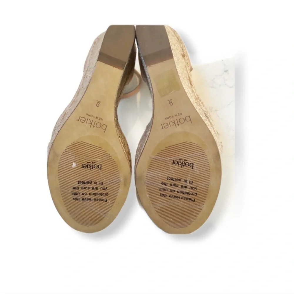 BOTKIER Jamie Wedge Espadrille Sandals Sz 9